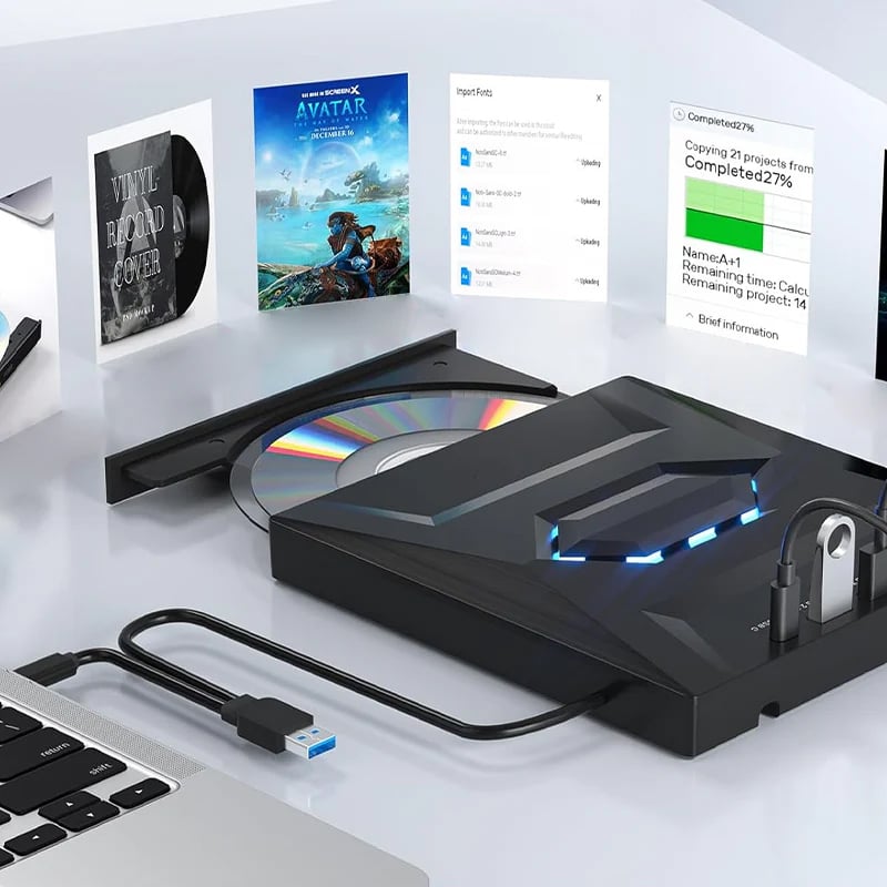UltraRead | 7-in-1 USB Blu-ray- und DVD-Player-Laufwerk