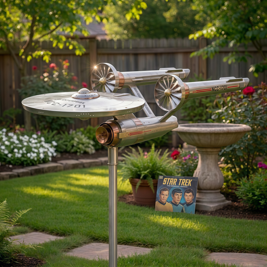 GalacticOrbit – Sternenschiff-Garten-Windrad-Dekoration