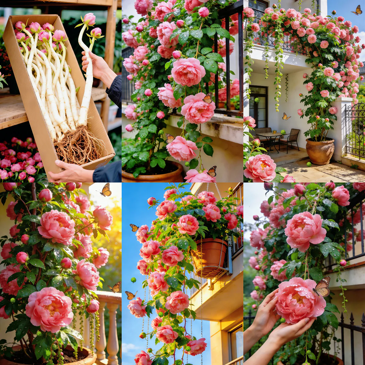 PetalVine – Elegante Kletterpfingstrosen-Zwiebeln