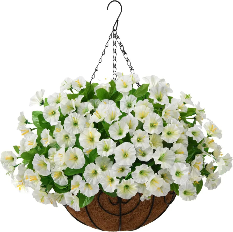 FloraVista – Lebendiger künstlicher Hängepflanzen-Blumenkorb