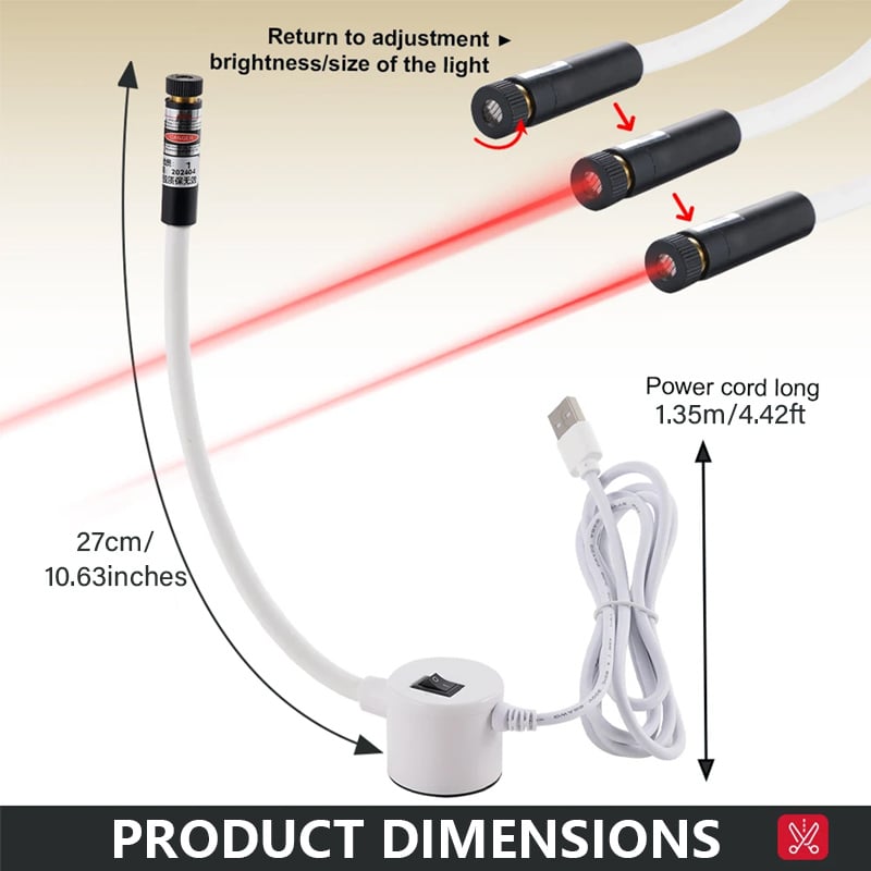 Magnetische Positionierlaserleuchte für Nähmaschinen